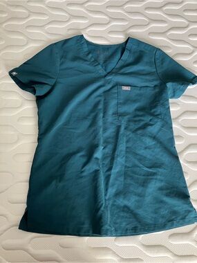Figs Catarina Top Caribbean Blue XS